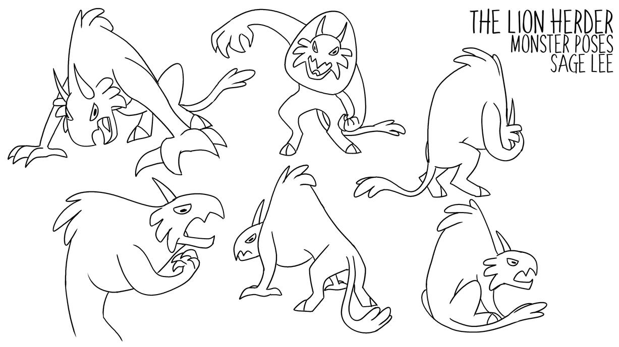Monster Poses Monster Poses